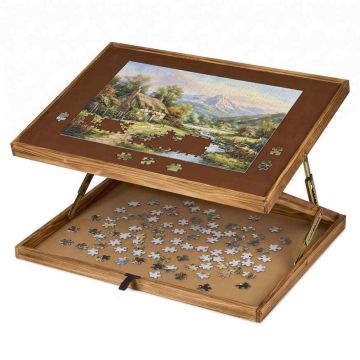 Dėlionių padėklas Relaxdays 10049436.0, 1000–1500 detalių, 93 × 38 × 74,5 cm