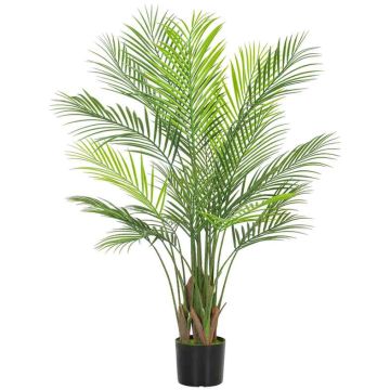 Artificial areca palm, 22 leaves, Green, Ø16.5 × 120 cm