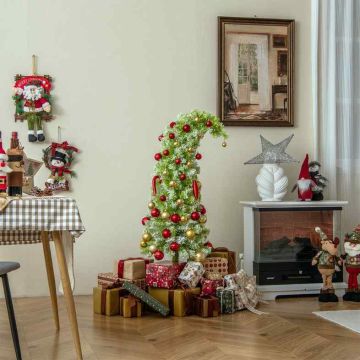 Dirbtinė kalėdinė eglutė, 366 šakelių galiukai, 160 LED, 8 režimai, Ø 64 × 210 cm