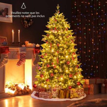 Dirbtinė Kalėdų eglutė 180 cm su 1168 šakomis, 250 LED lempučių, 11 režimų