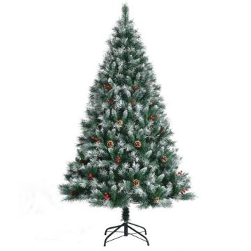 Artificial Christmas tree, with snow effect, Green, 180 × 110 cm