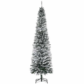 Artificial Christmas tree with snowy surface, 225 cm, 738 tips, for indoors