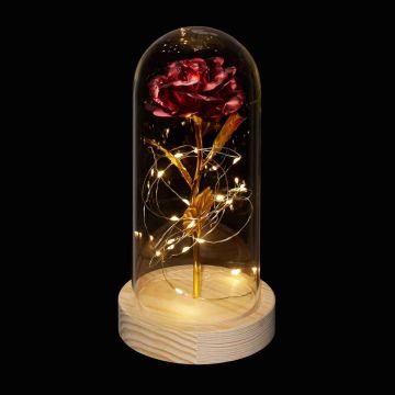 Dirbtinė rožė Relaxdays 10048203.0, Raudona, Ø 10 × 25 cm