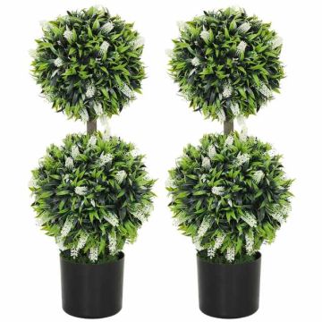 Artificial lavender plants, 2 pcs, Ø15 × 70 cm