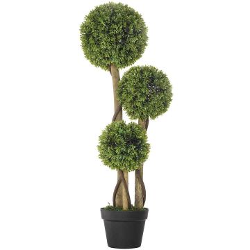 Dirbtinis augalas Homcom 17x17x90cm., žalios/juodos spalvos