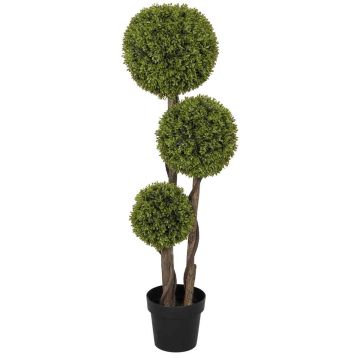 Dirbtinis augalas Homcom 19,5x19,5x115cm., žalios/juodos spalvos