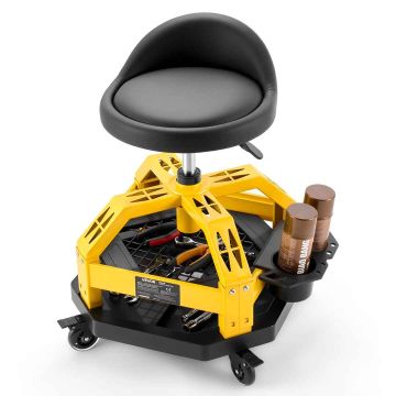 Workshop chair VEVOR KZ-502, with backrest and tool tray, 47.5 × 36 × 48 cm