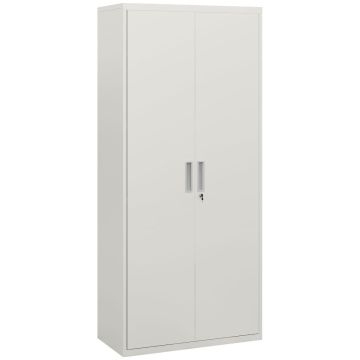 Шкаф для документов Homcom 80x40x180см, белого цвета