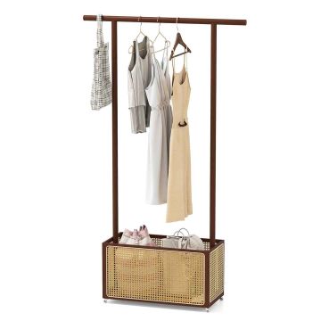 Clothes rack, With 60 l storage box, 100 × 172 × 33 cm