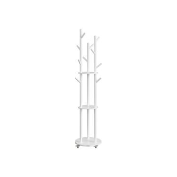 Clothes rack VASAGLE, 11 hooks, 3 shelves, White