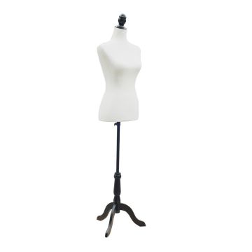 Clothing mannequin, adjustable, White, 38 × 168 × 38 cm