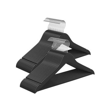 Drabužių pakabos SONGMICS CRW030B01, 30 vnt, Juoda, 43 × 21 cm