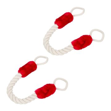 Durų apsaugos virvės Relaxdays 10039540.0, 2 vnt, 60 × 4,5 cm