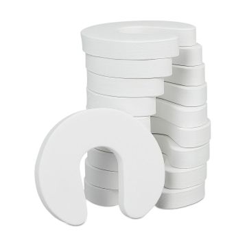 Durų pirštų apsaugos Relaxdays 10027785.0, 10 vnt, Balta, 9 × 2 × 10,5 cm