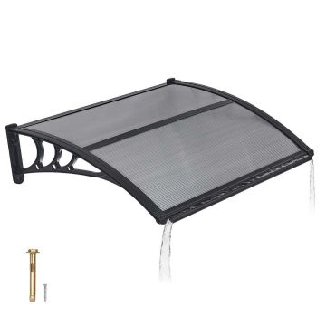 Door canopy VEVOR CZPC30X40G-C, 75.5 × 100 × 24 cm