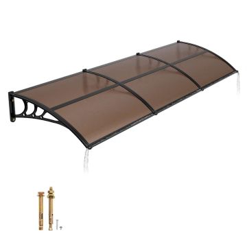 Door canopy VEVOR CZPC40X120B-C, Brown, 965 × 2975 × 275 mm