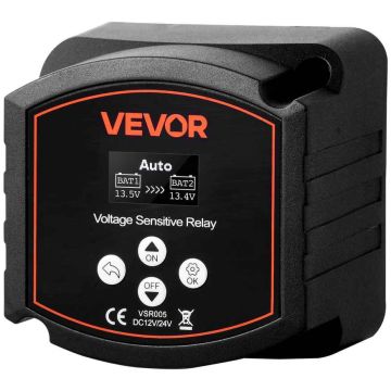 Двойной аккумуляторный изолятор VEVOR VSR005, 12 В, 300 А, 90 × 90 × 80 мм