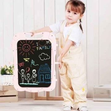 Double-sided magnetic drawing board, magnetic and whiteboard, 51 × 40 cm