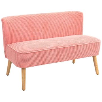 Two-seater sofa, 2-seater, Pink, 117 × 77 × 56.5 cm