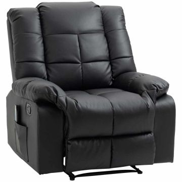 Masažinis fotelis Homcom 94x99x99cm., juodos spalvos