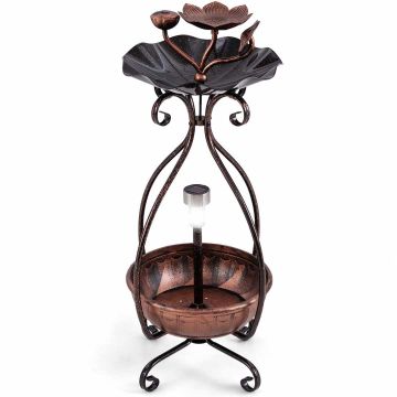 Кормушка для птиц 31x31x79см, бронзового цвета