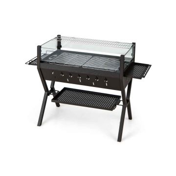 Anglies grilis 98x42x68cm., juodos spalvos