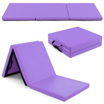 Gimnastikos kilimėlis 180x60x5cm., violetinės spalvos
