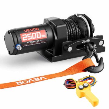 Electric winch VEVOR, 12 V, 1134 kg, 34 × 19 × 25 cm
