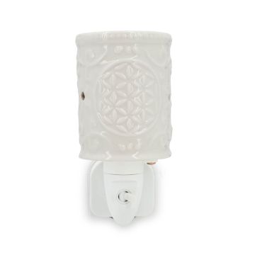 Elektrinė kvapų lempa Flower of Life, 15 W, Balta