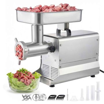 Электрическая мясорубка VEVOR 1A-EG132N, №32, 3 решётки, 3 трубки, 66 × 45 × 43,5 см