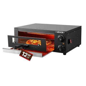 Electric pizza oven VEVOR PSL-12-EU, 47.5 × 18.7 × 53.6 cm