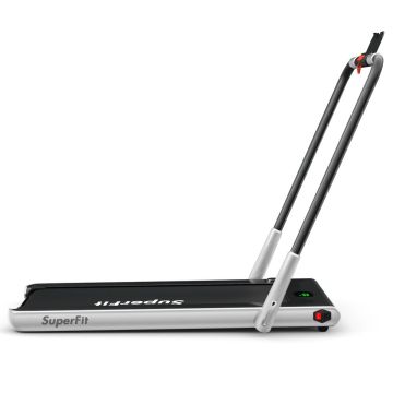 Electric treadmill, foldable, Silver, 124 × 107 × 69 cm
