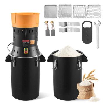 Elektrinis grūdų malūnas VEVOR HC-25L, 25 l, 390 × 320 × 815 mm