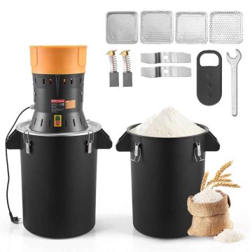 Elektrinis grūdų malūnas VEVOR HC-60L, 53 l, 500 × 385 × 880 mm