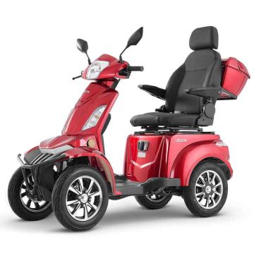 Electric mobility scooter VEVOR VISTA Quater, 4 wheels, Red, 176 × 120 × 78 cm