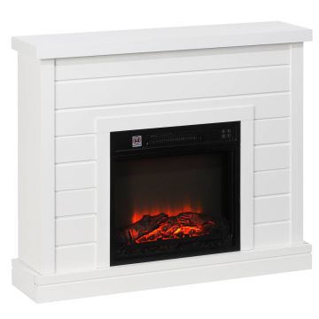 Electric fireplace, 3D flame, 1800 W, 96.5 × 22 × 81.7 cm