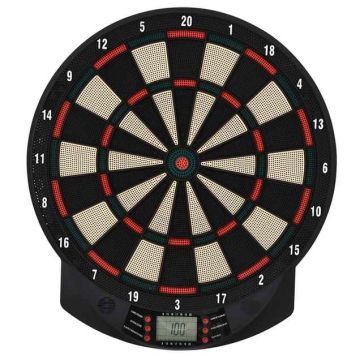 Electronic dart board, 26 games, up to 8 players, 44 × 39.5 × 2.2 cm
