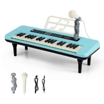 Elektroninis vaikiškas pianinas, 37 klavišai, 46,5 × 17,5 × 5,5 cm