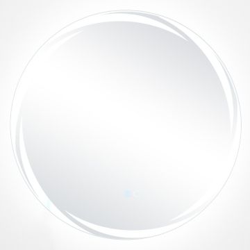 Led sieninis veidrodis 3x60x60cm., sidabrinės spalvos