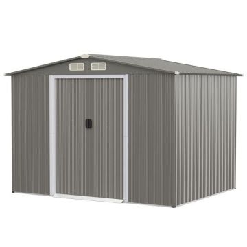 Sodo sandėliukas 260x207x181cm., pilkos spalvos