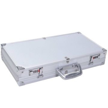Ginklų dėklas 47x25x8,3cm., sidabrinės/juodos spalvos