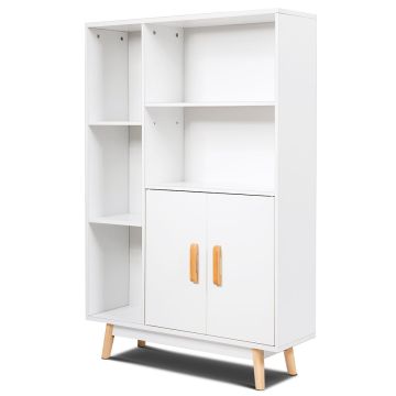 Напольная полка 80x24x119см, белого цвета