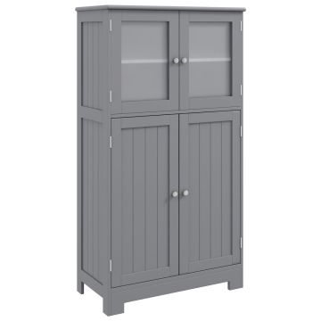 Тумба для ванной 60x30x109см, серого цвета