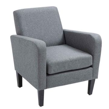 Кресло Homcom 66x72x74см, серо-чёрное