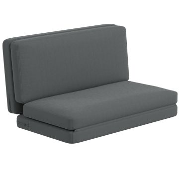 Кресло-кровать Homcom 138x90x70см, темно-серого цвета