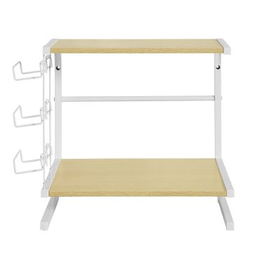 Кухонная полка 51x37x62см., белого/светло-коричневого цвета