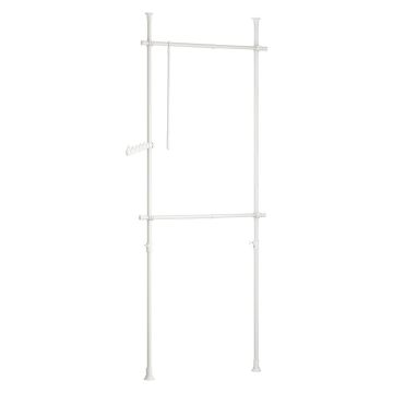 Открытый гардероб 122x270см., белого цвета