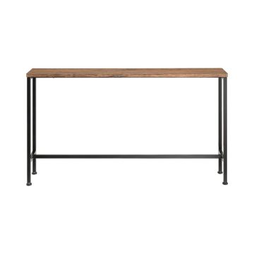 Консольный стол 120x20x65см., черного/коричневого цвета