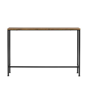 Консольный стол 120x20x80см., черного/коричневого цвета