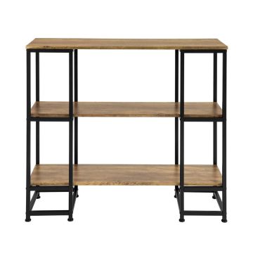 Консольный стол 110x35x96см., коричневого/черного цвета